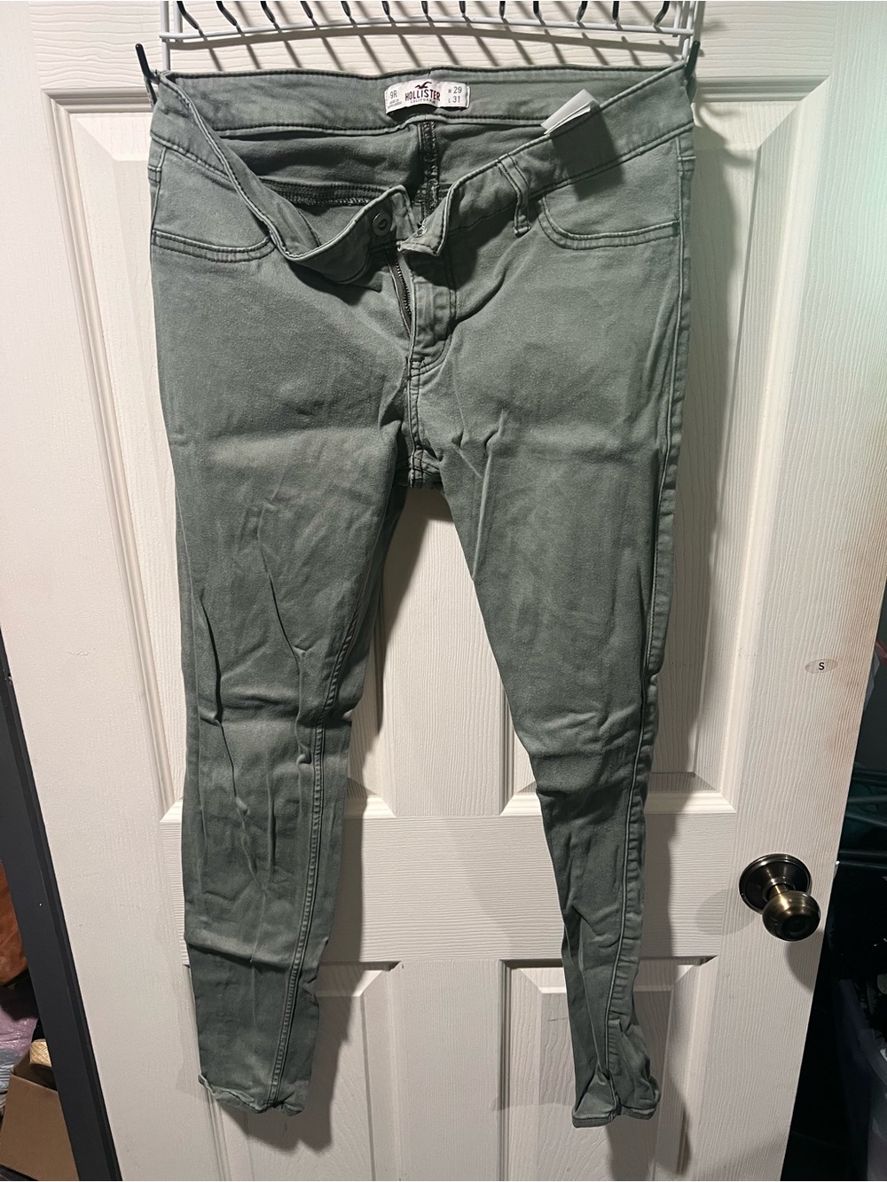 Hollister Olive-Tone Stretch Skinny Jeans